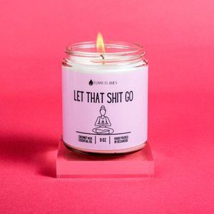 Funny Flame Candle Co. coconut wax essential oil candle